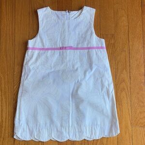 Lilly Pulitzer White Dress with Pink Detail
